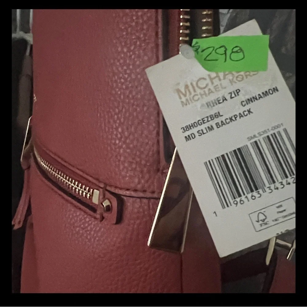 MICHAEL Michael Kors Rhea Zip Medium Slim Backpack NWT